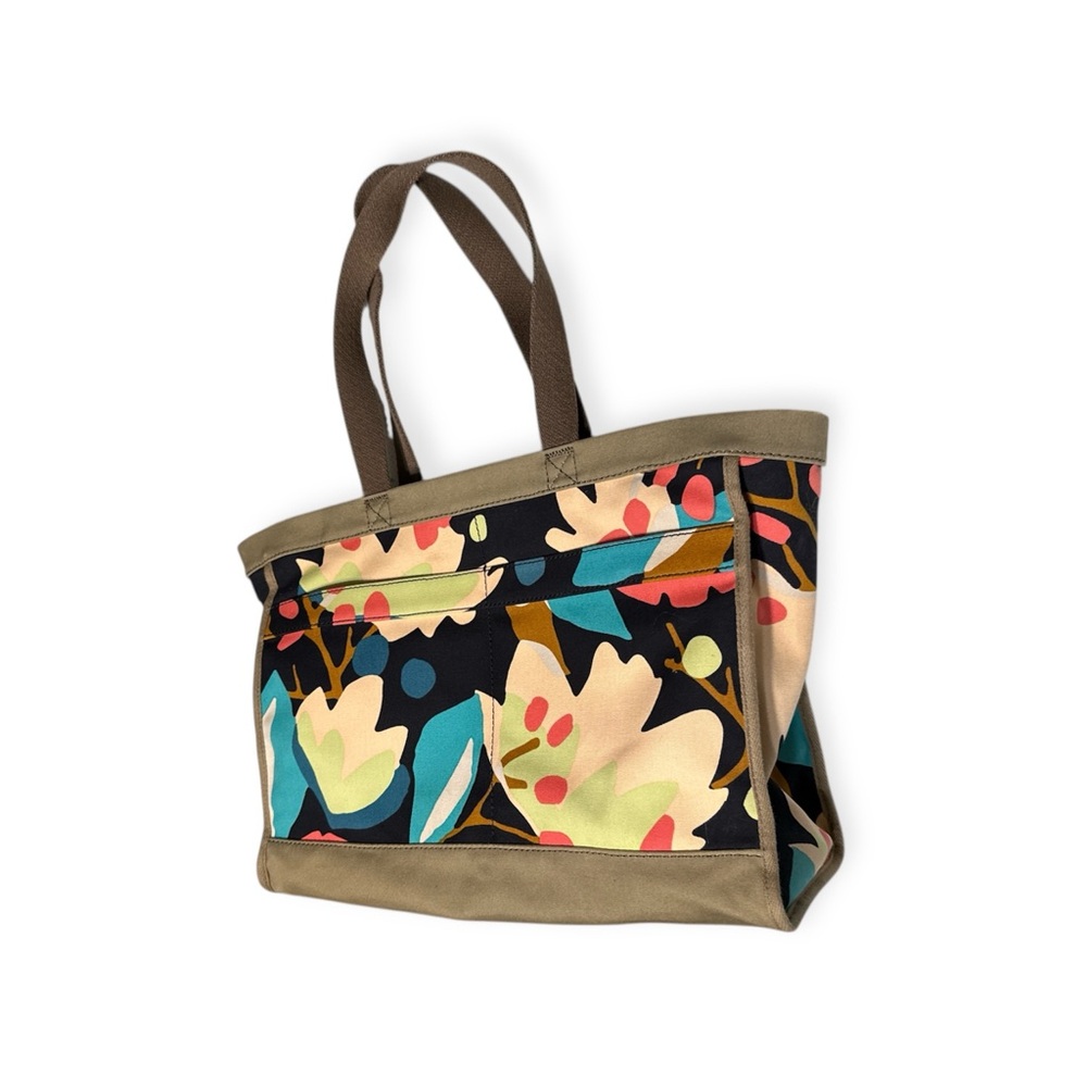 Floral Canvas Tote Bag -Abstract Floral Print
